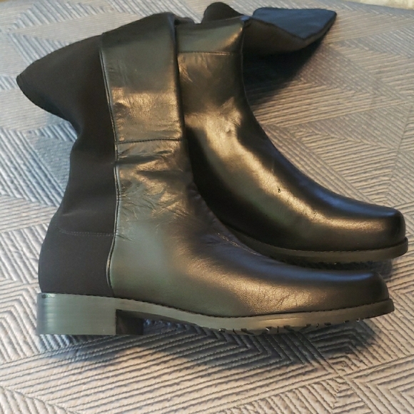 Stuart Weitzman Black Over the Knee Boots Sleek Design - Picture 6 of 12
